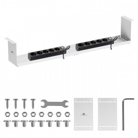 Maclean compact under-d esk organizer MC-107 W