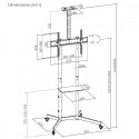 TV Stand, CART, Max 45 kg, MC-113 B