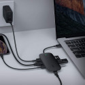 Aukey USB hub CB-C71 Aluminium USB-C 8in1 RJ45/3xUSB 3.1/HDMI//SD