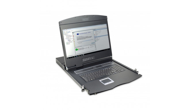 LCD Console 19inch KVM touchpad US keyboard