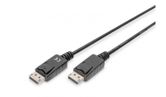 Connection Cable DisplayPort with snaps 1080p 60Hz FHD Type DP / DP M / M black 3m