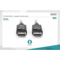 Connection Cable DisplayPort with snaps 1080p 60Hz FHD Type DP / DP M / M black 3m