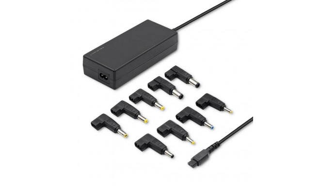 Universal 65W Laptop Power Adapter with 8 Interchangeable Tips (Automatic Voltage Selection)