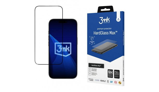 3MK HardGlass Max tempered glass for Apple iPhone Air black