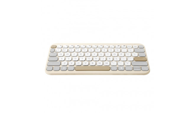 Asus Marshmallow KW100 | Keyboard | Wireless | US International | Oat Milk