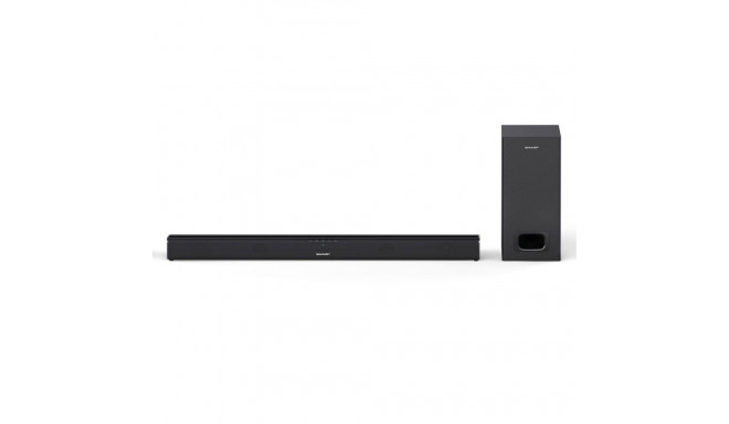 Sharp HT-SBW110 2.1 õhuke soundbar must AUX-sisendiga Bluetooth juhtmevaba ühendus