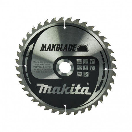 makita 260x30x2.3Z-40 ketassaeleht