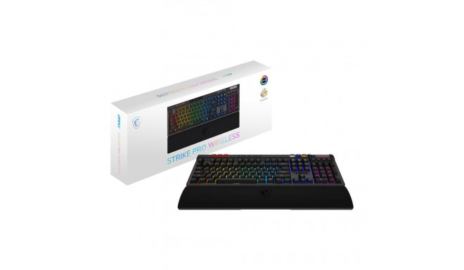 KEYBOARD GAMING BLACK US/STRIKE PRO W SILENT US MSI