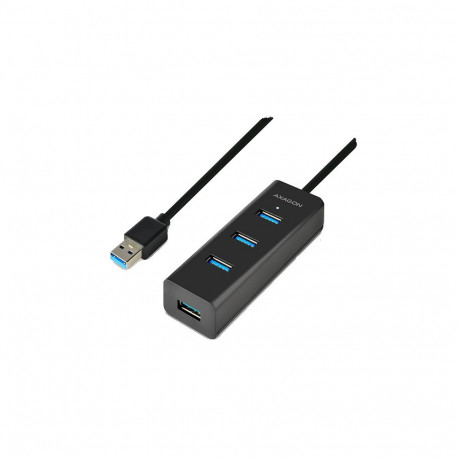 AXAGON HUE-S2BL 4x USB3.0 Charging Hub 1.2m Cable, MicroUSB Charging