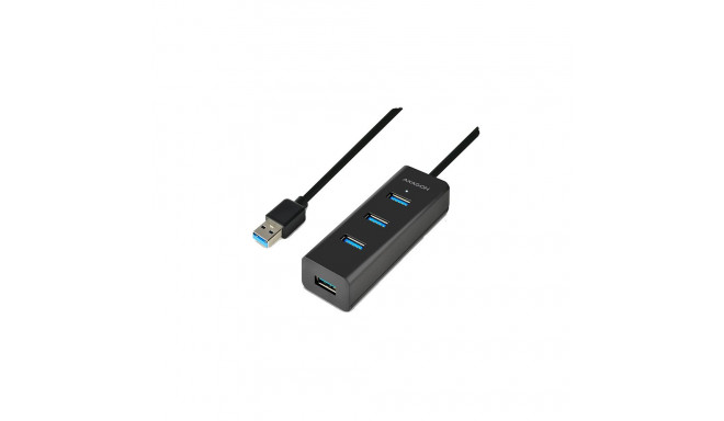 AXAGON HUE-S2BL 4x USB3.0 Charging Hub 1.2m Cable, MicroUSB Charging
