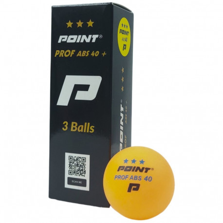 Point lauatennisepallid Prof ABS40 *** 3tk, oranžid
