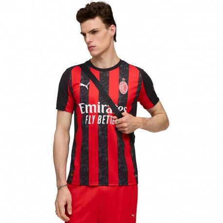 Koszulka męska Puma AC Milan Home Jersey Replica czarno-czerwona 779962 01  2XL