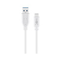 USB 3.0 plug (type A) > USB-C plug 1.0m white