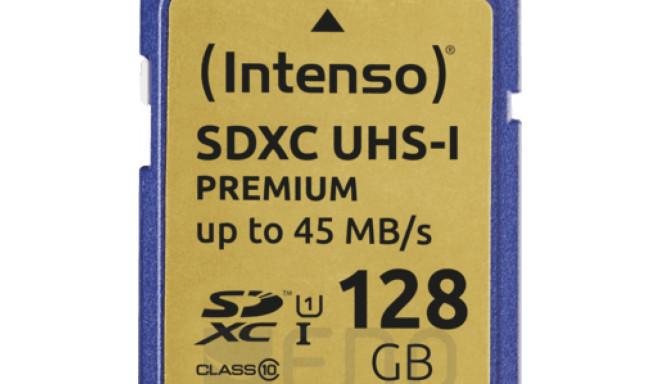Intenso SD-Card Class10 UHS-I 128GB Speicherkarte