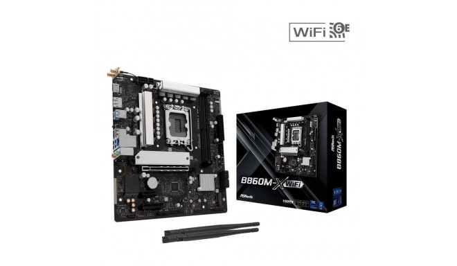 Asrock Mainboard||Intel B660|LGA1851|Micro-ATX|Memory DDR5|Memory slots 2|B860M-X_WIFI