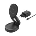 Belkin Boost Charge adjustable mag.2-in-1 Ch.Qi2 bl. WIZ035kqBK