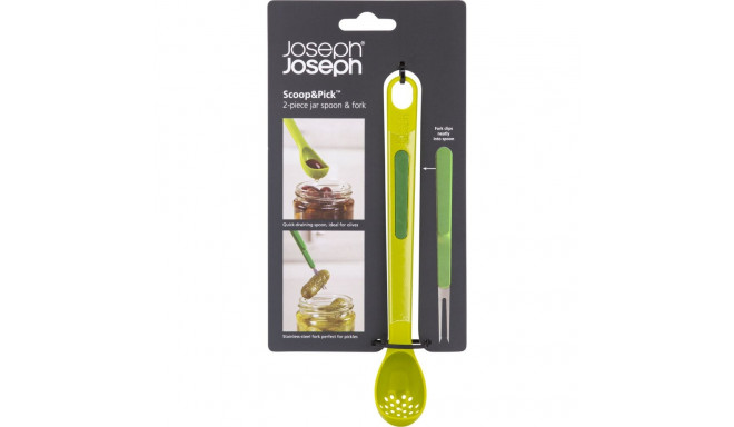 Joseph Joseph Scoop & Pick 2-osaline roheline antipastide komplekt