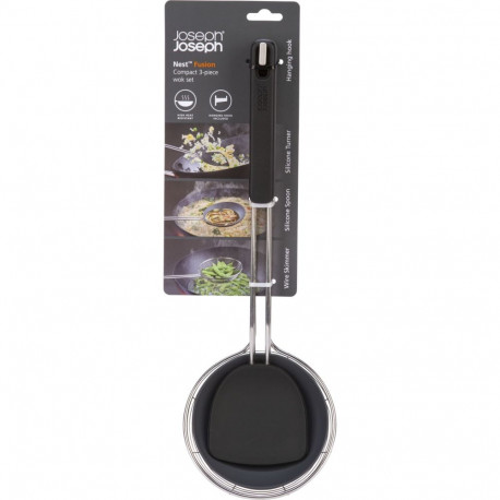 Joseph Joseph Nest Fusion 3-pcs. Black Wok Utensil Set