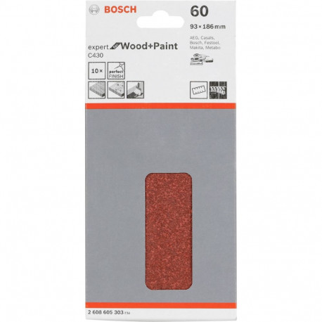 Bosch lihvimistald C 430 puit + lakk 93x186MM karedusega 60 10 tk