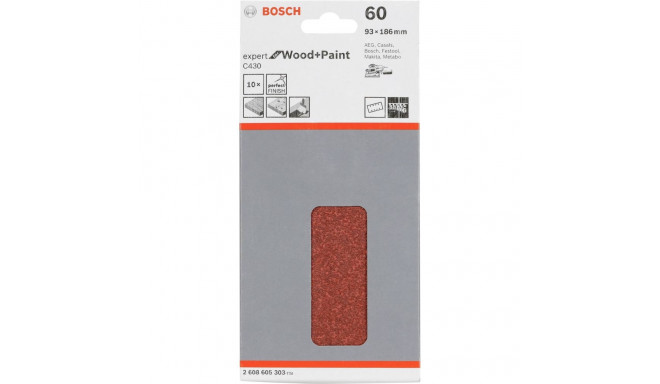 Bosch lihvimistald C 430 puit + lakk 93x186MM karedusega 60 10 tk