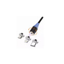 Msonic MLU651 3in1 Micro USB Lightning Type-C magnetic cable