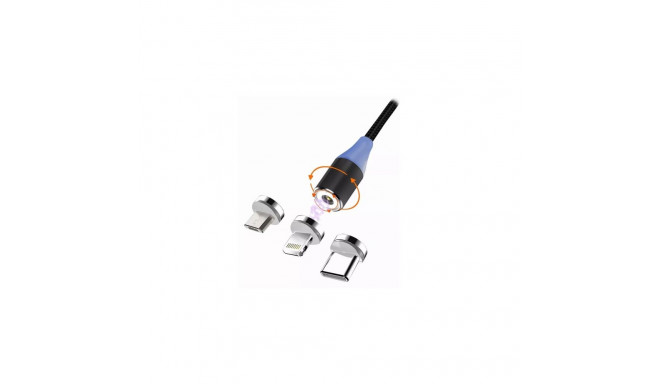 Msonic MLU651 3in1 Micro USB Lightning Type-C magnetic cable