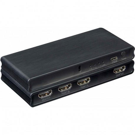 PremiumCord 4K@60Hz HDMI switch 3:1 plastic with remote control