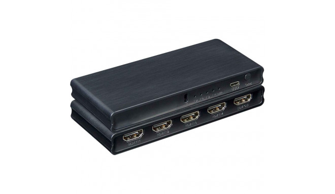 PremiumCord 4K@60Hz HDMI switch 4:1 plastic with remote control
