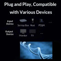 PremiumCord 4K@60Hz HDMI switch 4:1 plastic with remote control