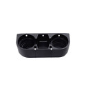 Triple cup holder black