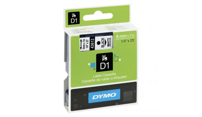 Dymo Tape D1 6MM black/WH