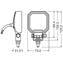 Osram LED töötuli 12/24V VX80-WD 12W
