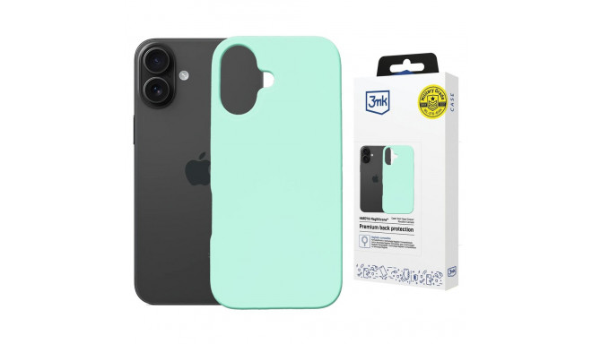 3mk Hardy MagSilicone Case for Apple iPhone 16 - Mint