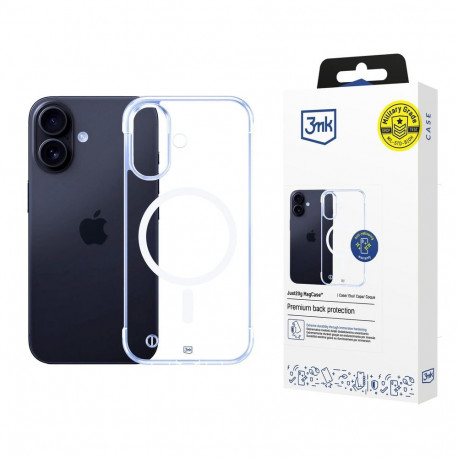 3mk Just20g MagCase for iPhone 16 Plus - transparent