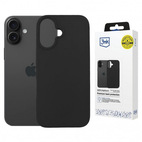 3mk Hardy MagSilicone Case for Apple iPhone 16 Plus - Black