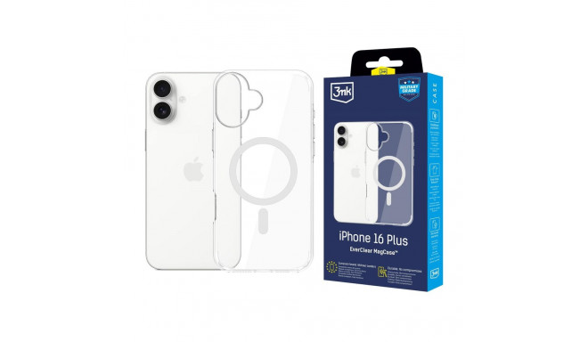 3mk EverClear MagCase for Apple iPhone 16 Plus - transparent