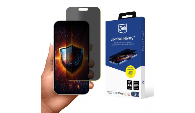 3mk Silky Matt Privacy Screen Protector for Apple iPhone 17 Pro Max