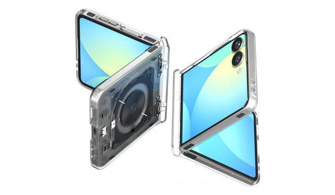 Spigen Ultra Hybrid Pro MagSafe Case for Samsung Galaxy Z Flip 7 Zero One - Transparent