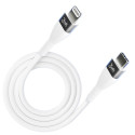 3MK HyperSilicone MFI USB-C / Lightning cable white 1m 20W 3A