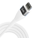 3MK HyperSilicone MFI USB-C / Lightning cable white 1m 20W 3A