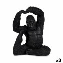 Decorative Figure Yoga Gorilla Black 15,2 x 31,5 x 26,5 cm (3 Units) Decorative Figure Yoga Gorilla Black 15,2 x 31,5 x 26,5 cm (3 Units)