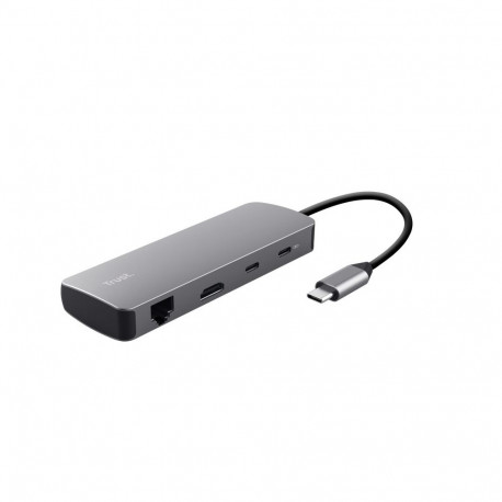 Trust 25672 interface hub USB Type-C Grey