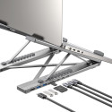 UNITEK ADJUSTABLE LAPTOP STAND + HUB