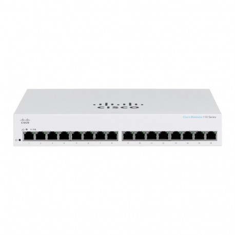 Cisco CBS110 Unmanaged L2 Gigabit Ethernet (10/100/1000) 1U Grey