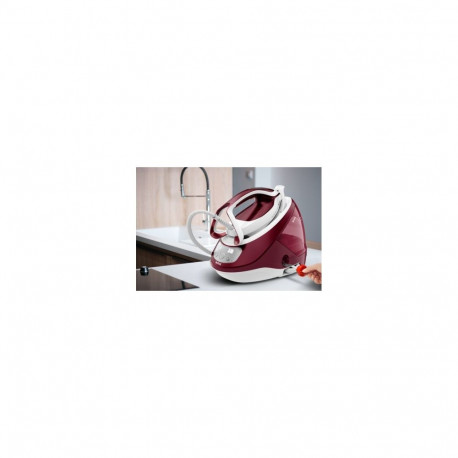 Tefal GV9220 steam ironing station 2600 W Durilium AirGlide Autoclean soleplate Burgundy, White