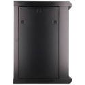 Extralink seinakinnitusega must rackmount kapp 12U 600x450