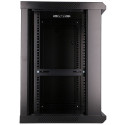 Extralink seinakinnitusega must rackmount kapp 12U 600x450