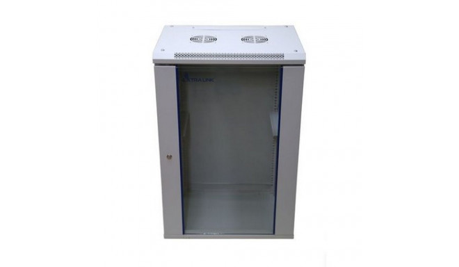 Extralink Rackmount cabinet 18U 600x450 Gray wall mounted