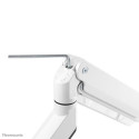Neomounts NM-D775WHITEPLUS Monitor arm 10-49" - gas spring - Topfix - 180°-stop