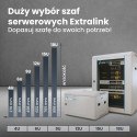 Extralink seinakinnitusega 6U 600x600 ASP hall serverikapp, metalluksega